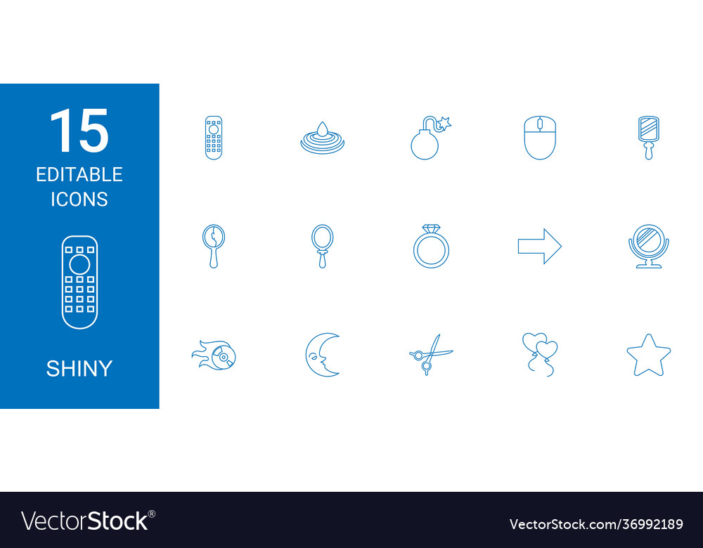 Shiny icons Royalty Free Vector Image - VectorStock