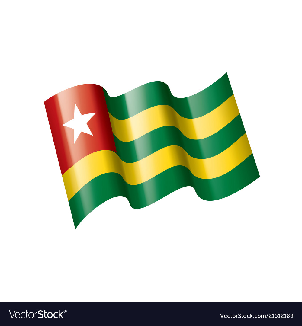 Togo flag Royalty Free Vector Image - VectorStock