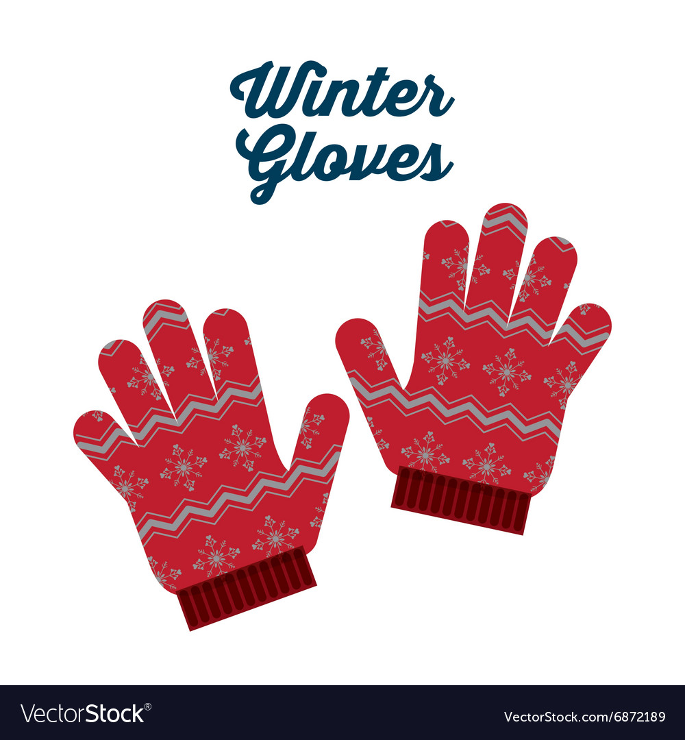 Winter clothes design Royalty Free Vector Image