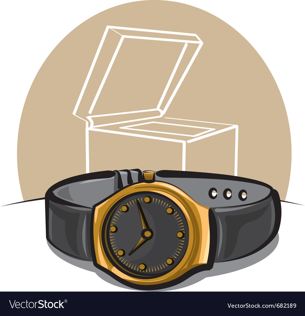 Wristwatch Royalty Free Vector Image - VectorStock