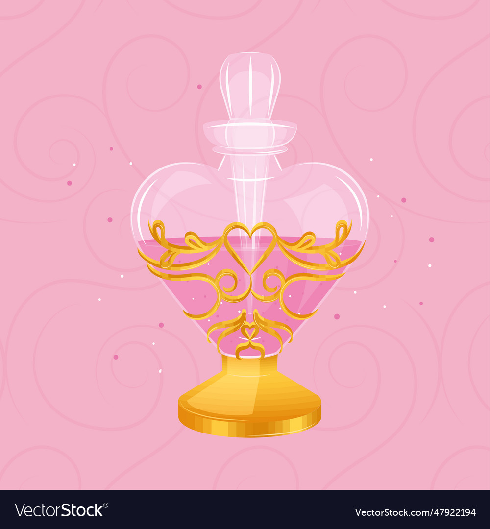 Isolated colored magical flask potion Royalty Free Vector