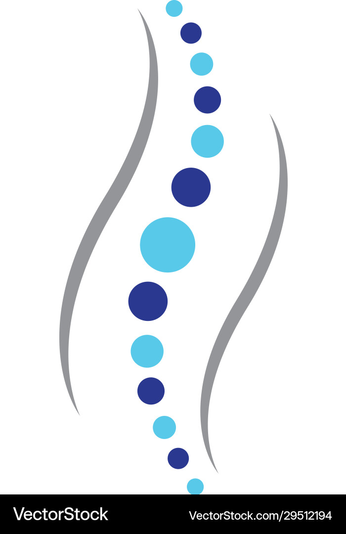 Spine logo template icon Royalty Free Vector Image