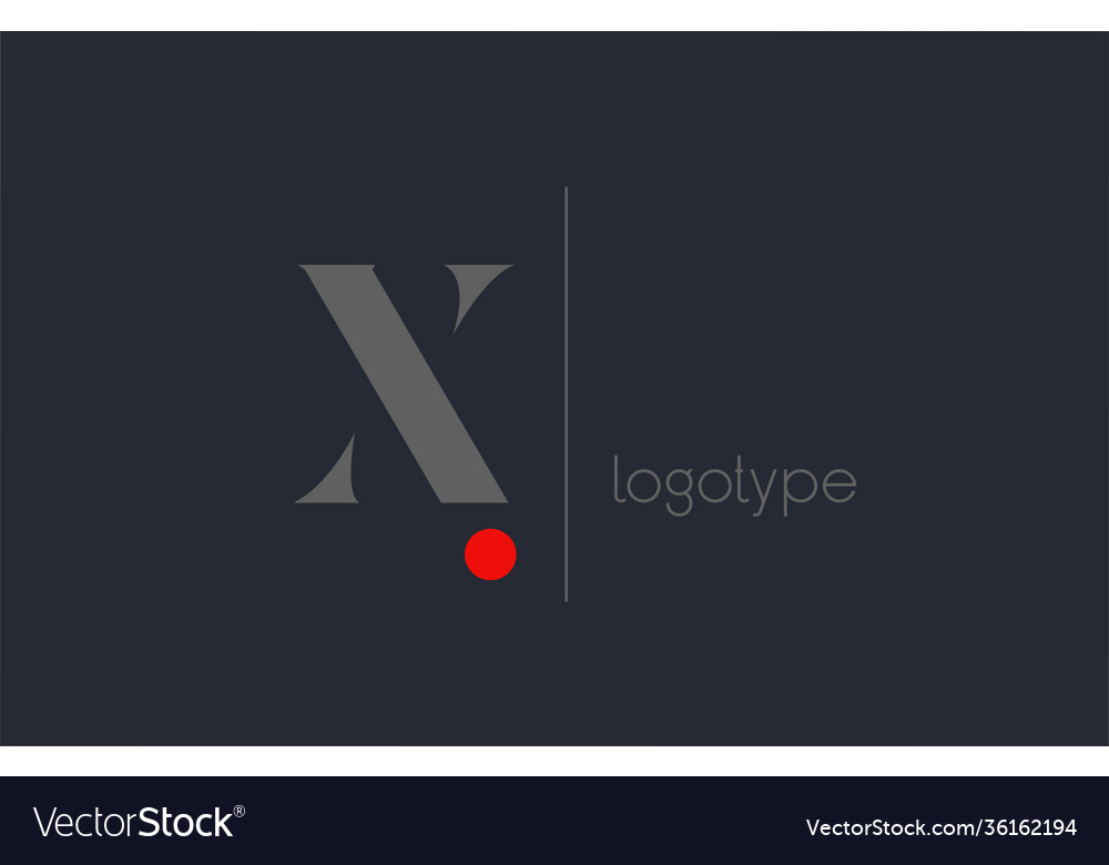 X unique alphabet letter logo for business Vector Image