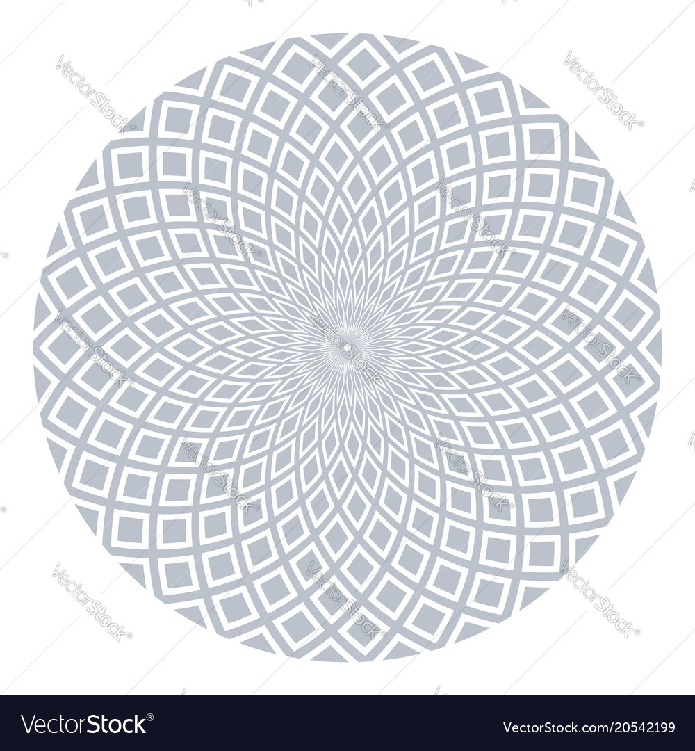 Circle geometric rotation pattern royalty free vector image