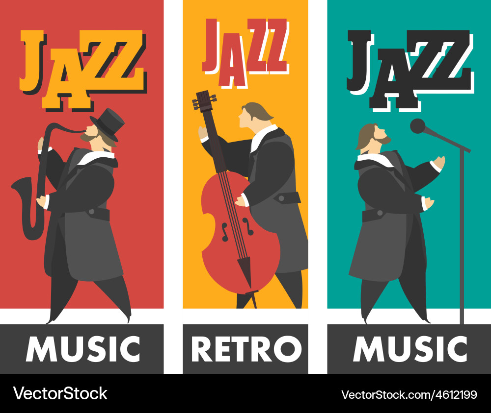 Jazz band Royalty Free Vector Image - VectorStock