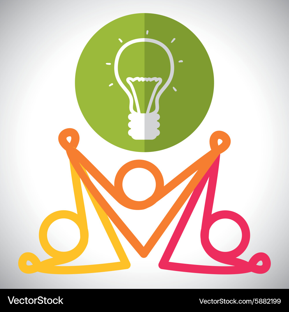 Teamwork design Royalty Free Vector Image - VectorStock