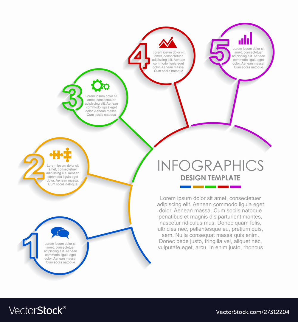 Infographic design template with place for your Vector Image