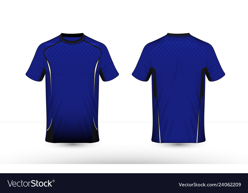 Blue white and black layout e-sport t-shirt Vector Image