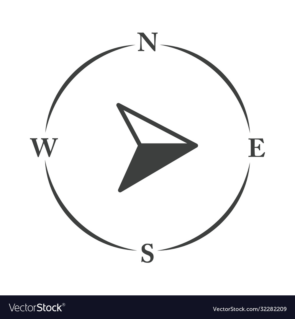 Compass Rose Navigation Cartography Arrow Pointing