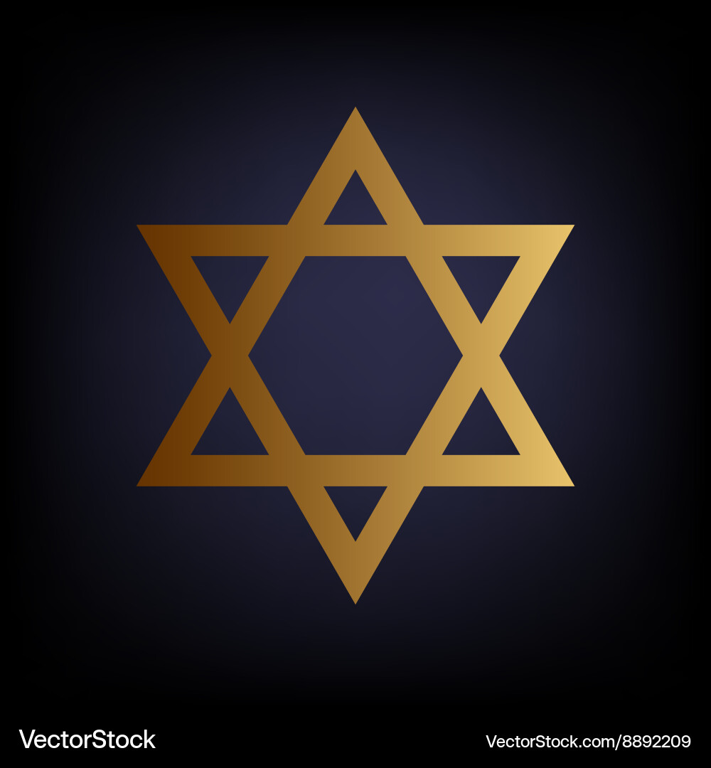 Star sign golden style icon Royalty Free Vector Image