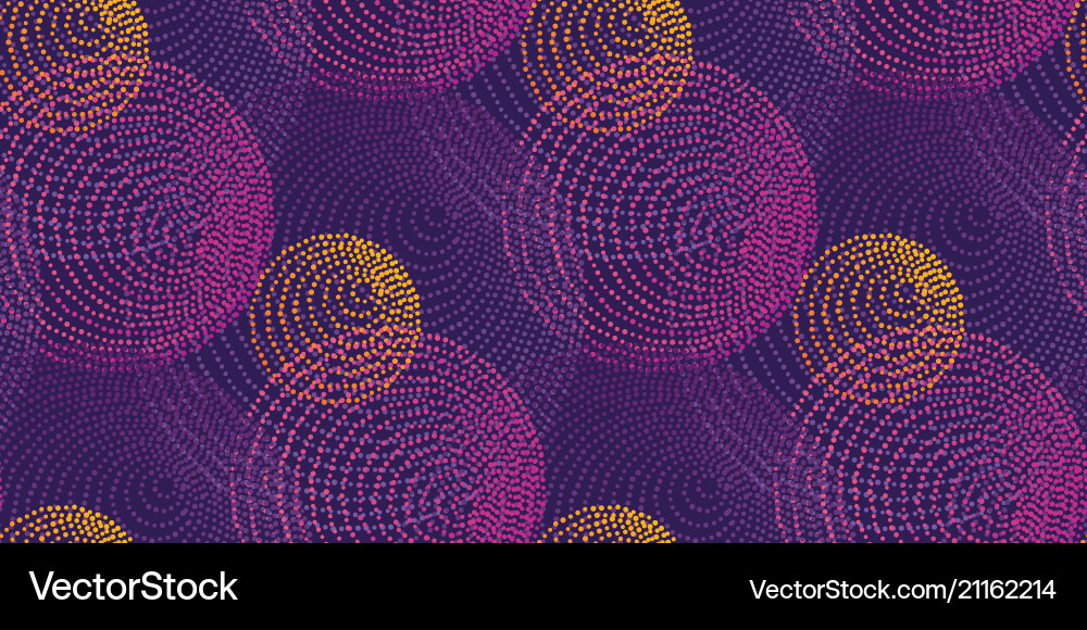 Abstract dots circles seamless pattern Royalty Free Vector