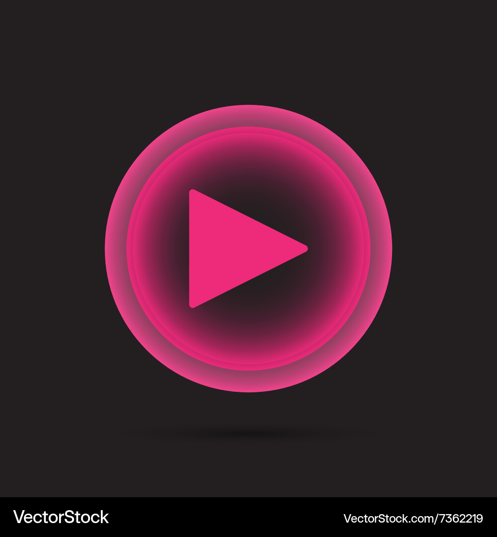 Play icon Royalty Free Vector Image - VectorStock
