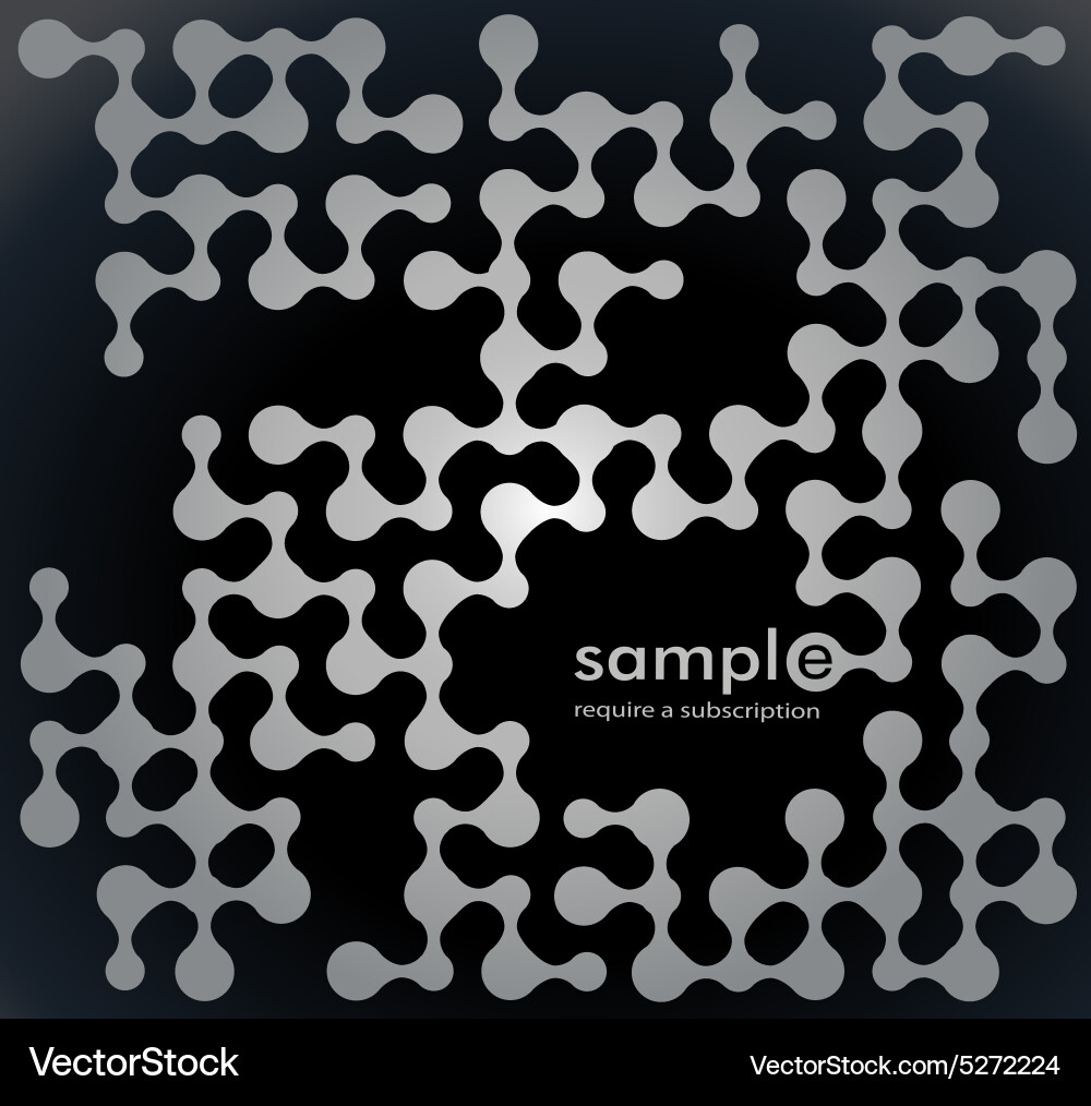 Abstract molecule background Royalty Free Vector Image