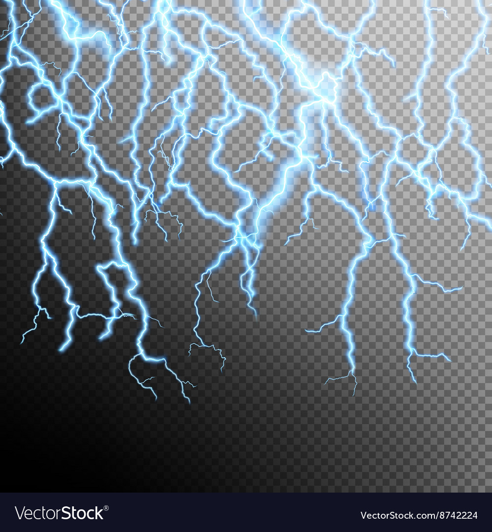 Blue electric power flash eps 10 Royalty Free Vector Image