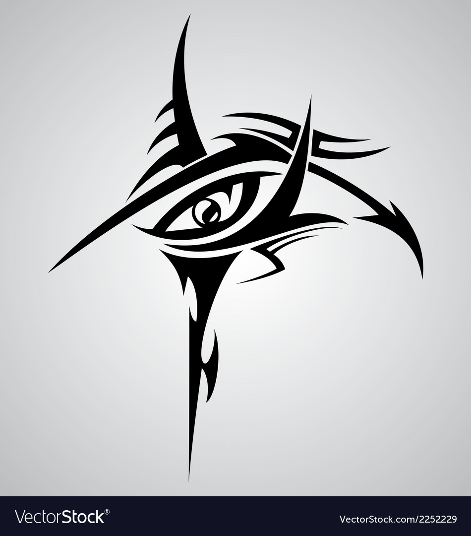 tribal eye tattoo design  Clip Art Library