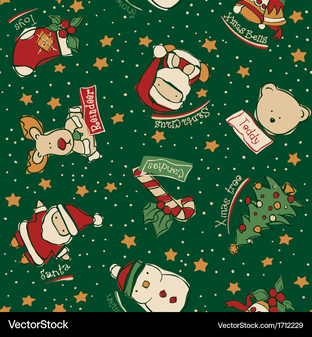 Funny christmas elements Royalty Free Vector Image