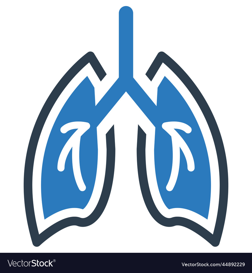 Human lungs icon Royalty Free Vector Image - VectorStock