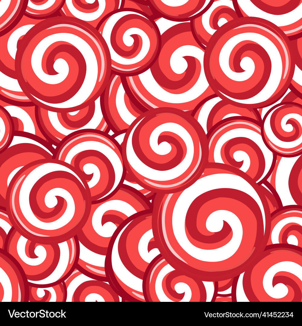 Candy lollipops seamless pattern background Vector Image