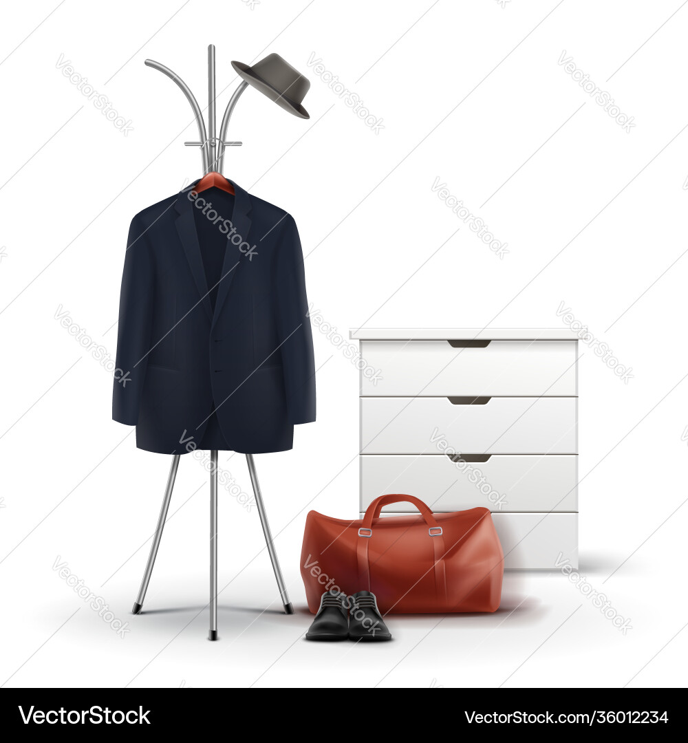 Set wardrobe stuff Royalty Free Vector Image - VectorStock