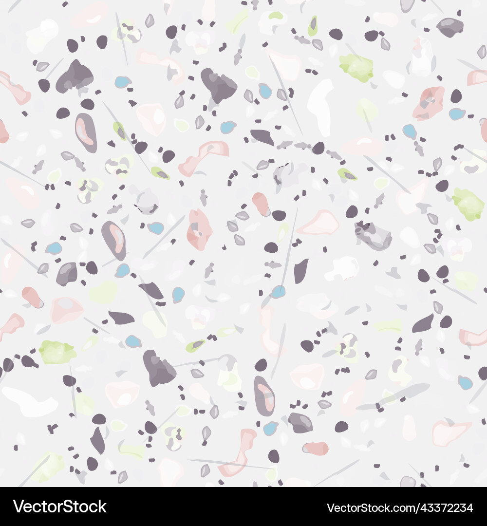 Terrazzo texture flooring seamless pattern Vector Image