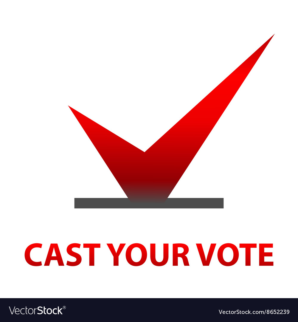 Cast Your Vote Symbols Royalty Free Vector Image