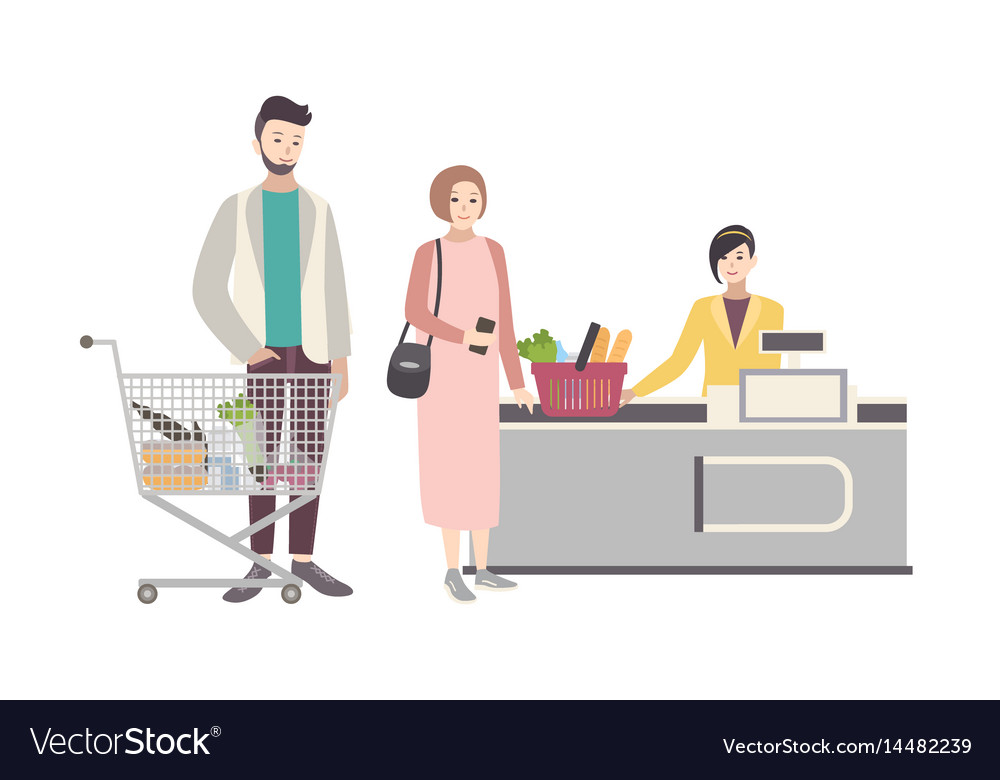 Concept for supermarket or shop Royalty Free Vector Image