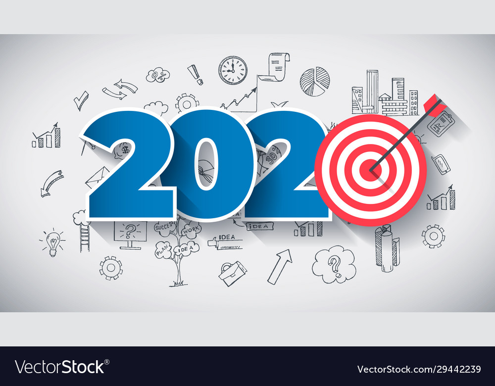 Creative business thinking within 2020 year web