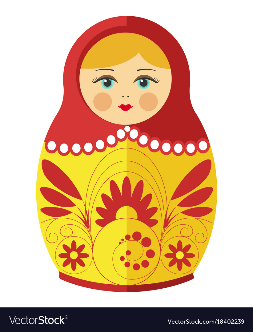 matryoshka doll cartoon