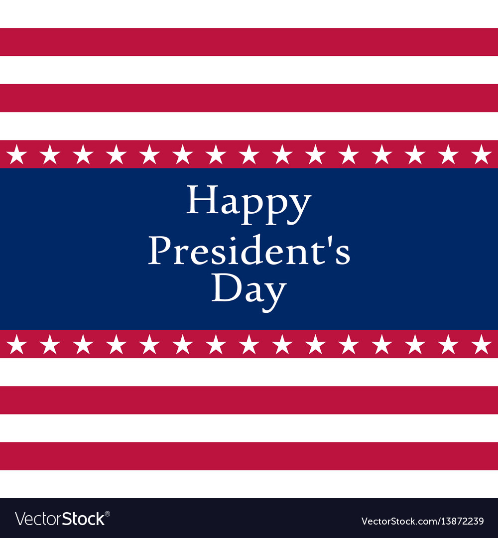 President s day in the united states Royalty Free Vector