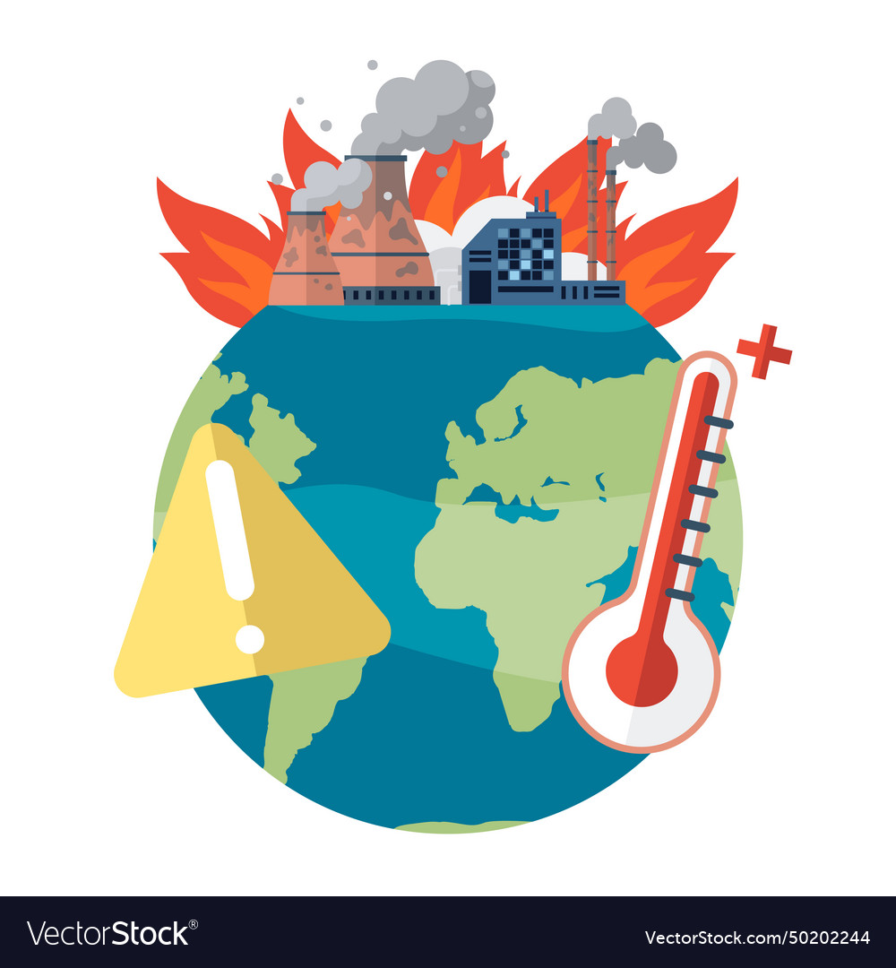 Global warming ecosystem delicate symphony Vector Image