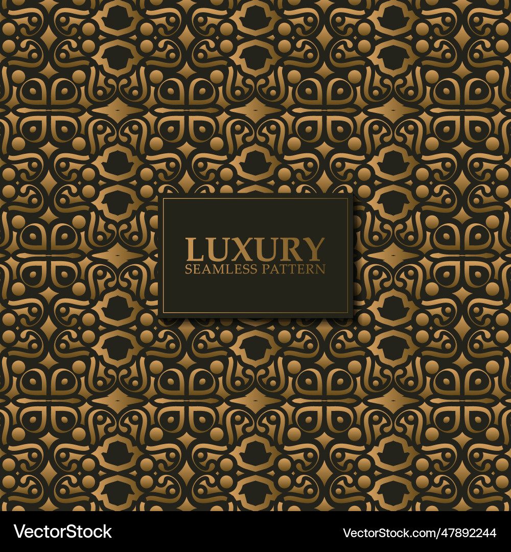 Luxury dark seamless pattern background Royalty Free Vector