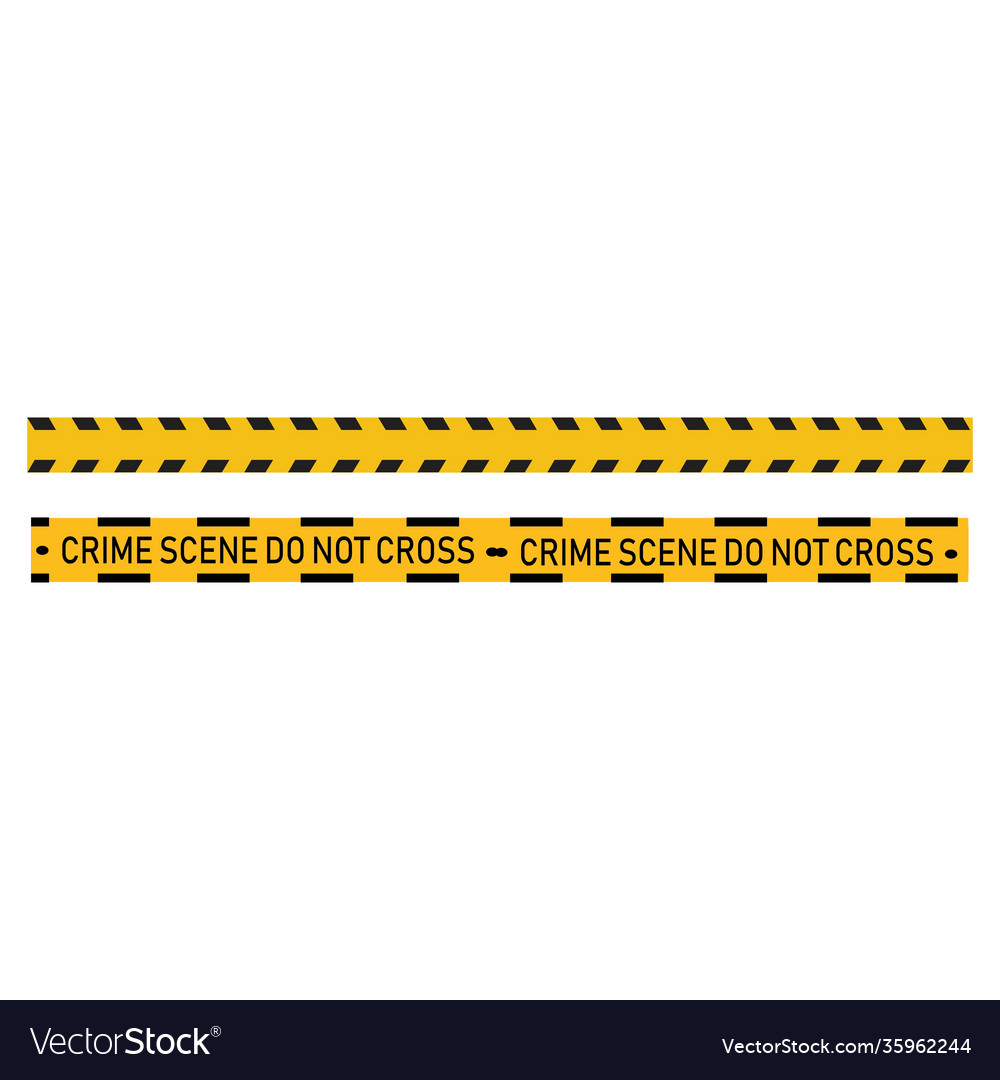 Police Line Royalty Free Vector Image - Vectorstock