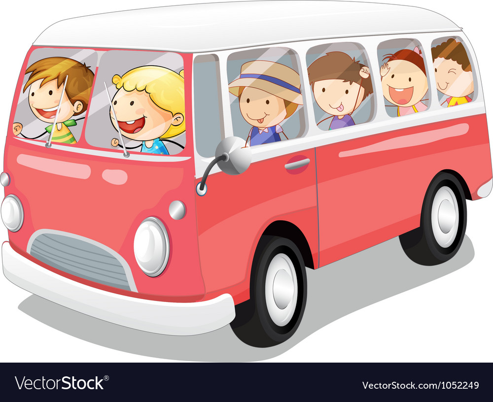 Фон детский автобуса