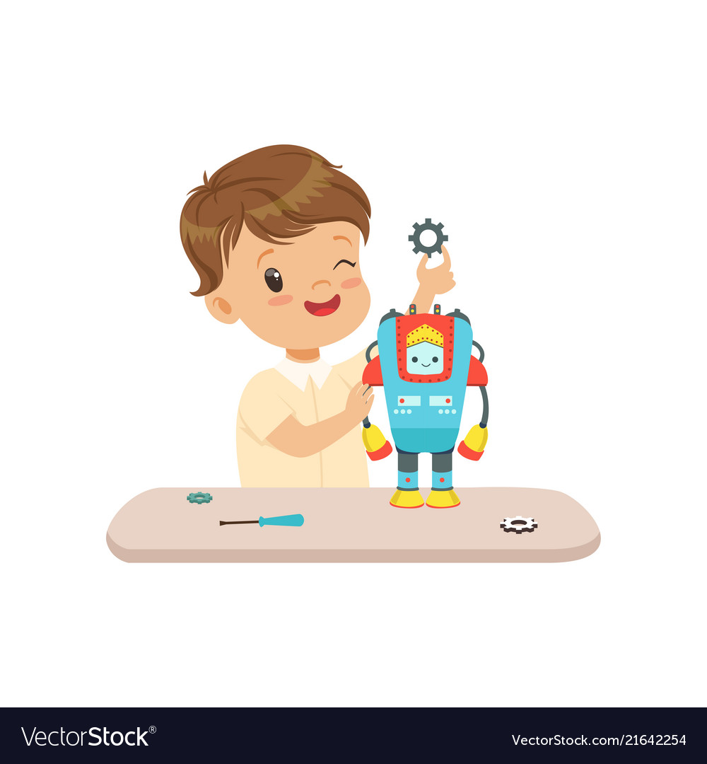 vector the robot boy