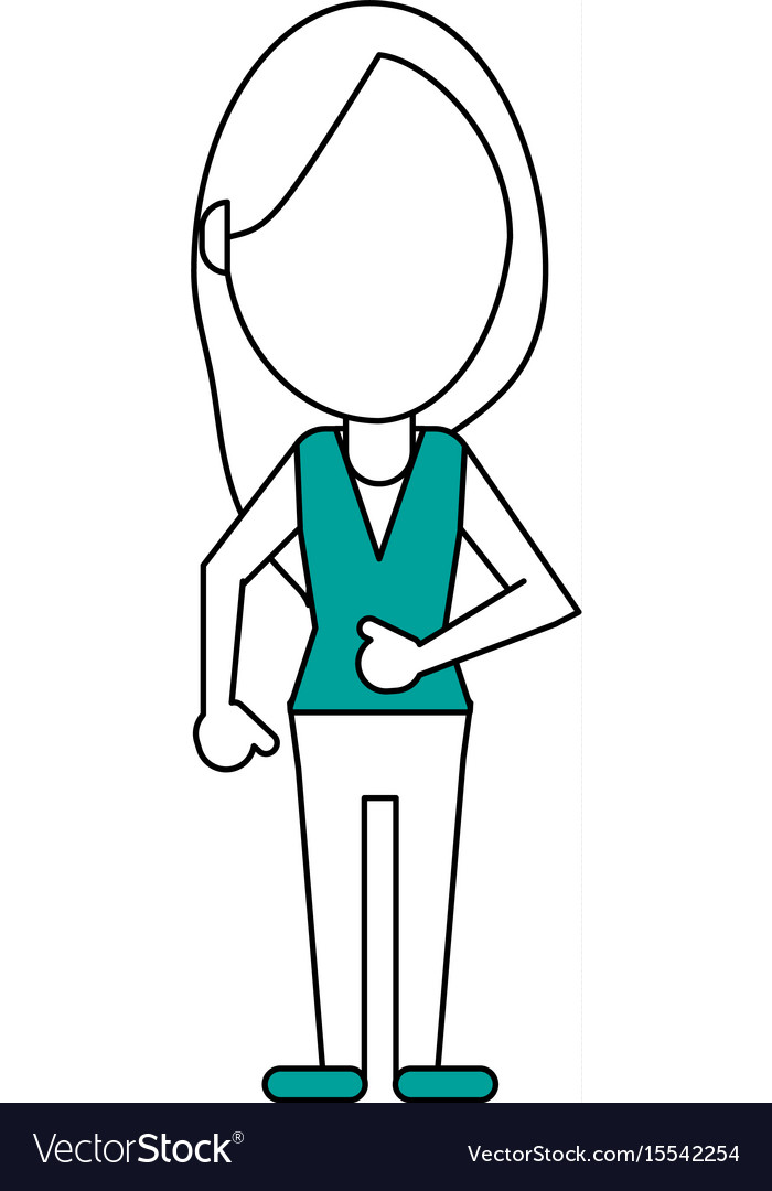 Person cartoon clothing Royalty Free Vector Image