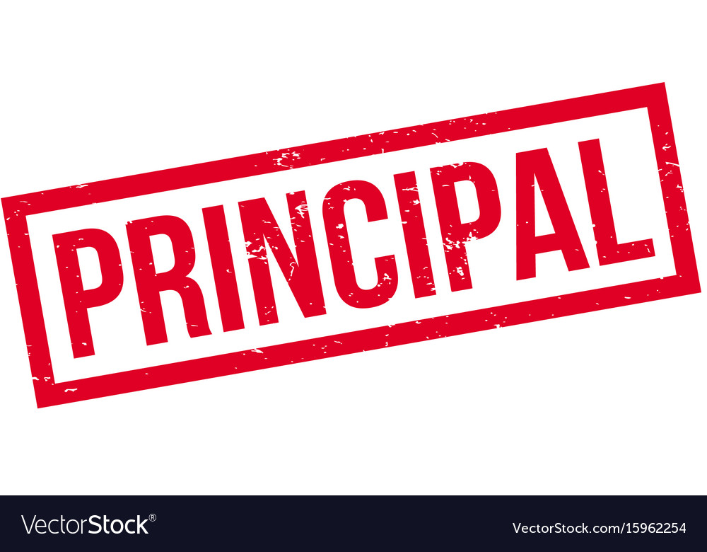 Principal rubber stamp Royalty Free Vector Image