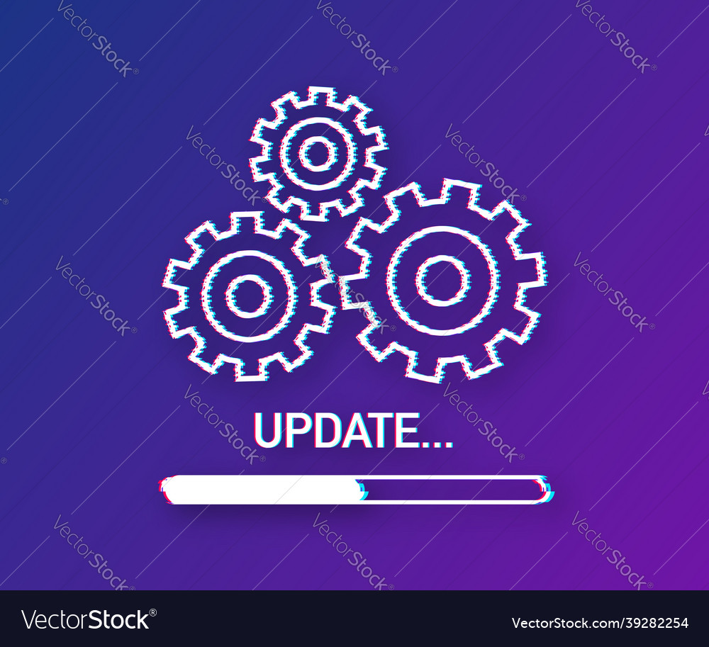 System software update or upgrade banner new Vector Image