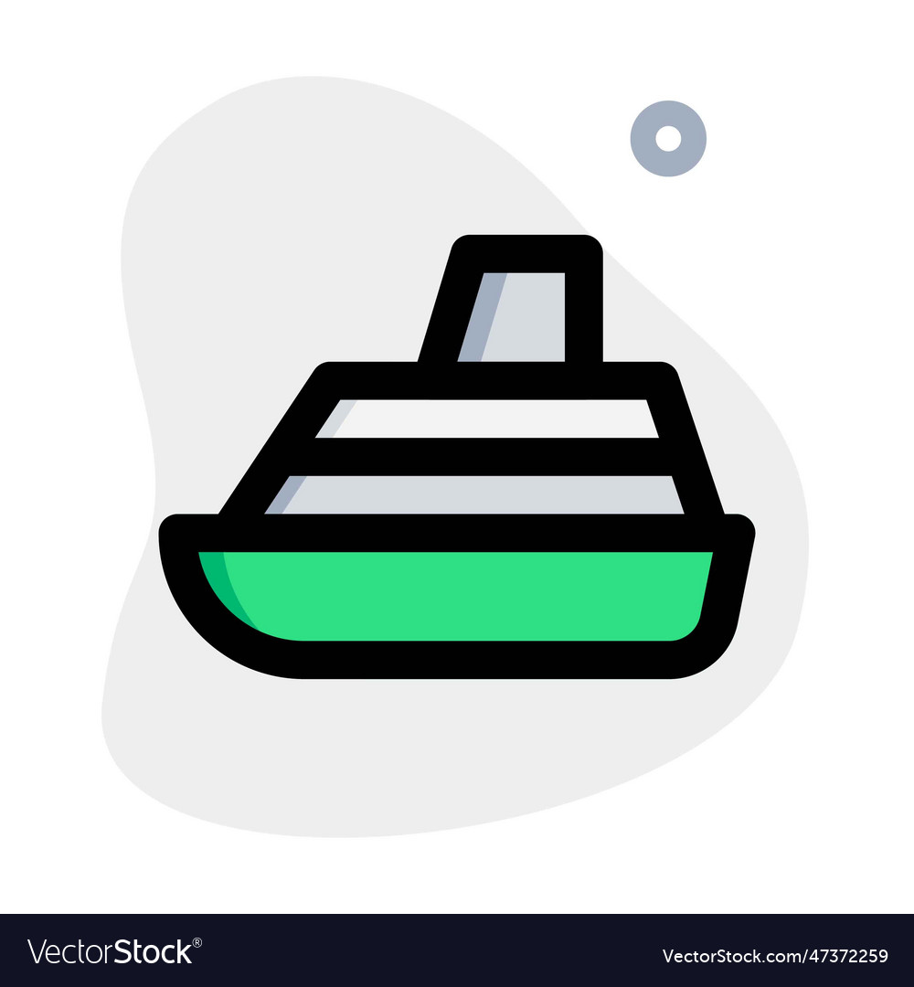 Closeup of luxury floating boat Royalty Free Vector Image