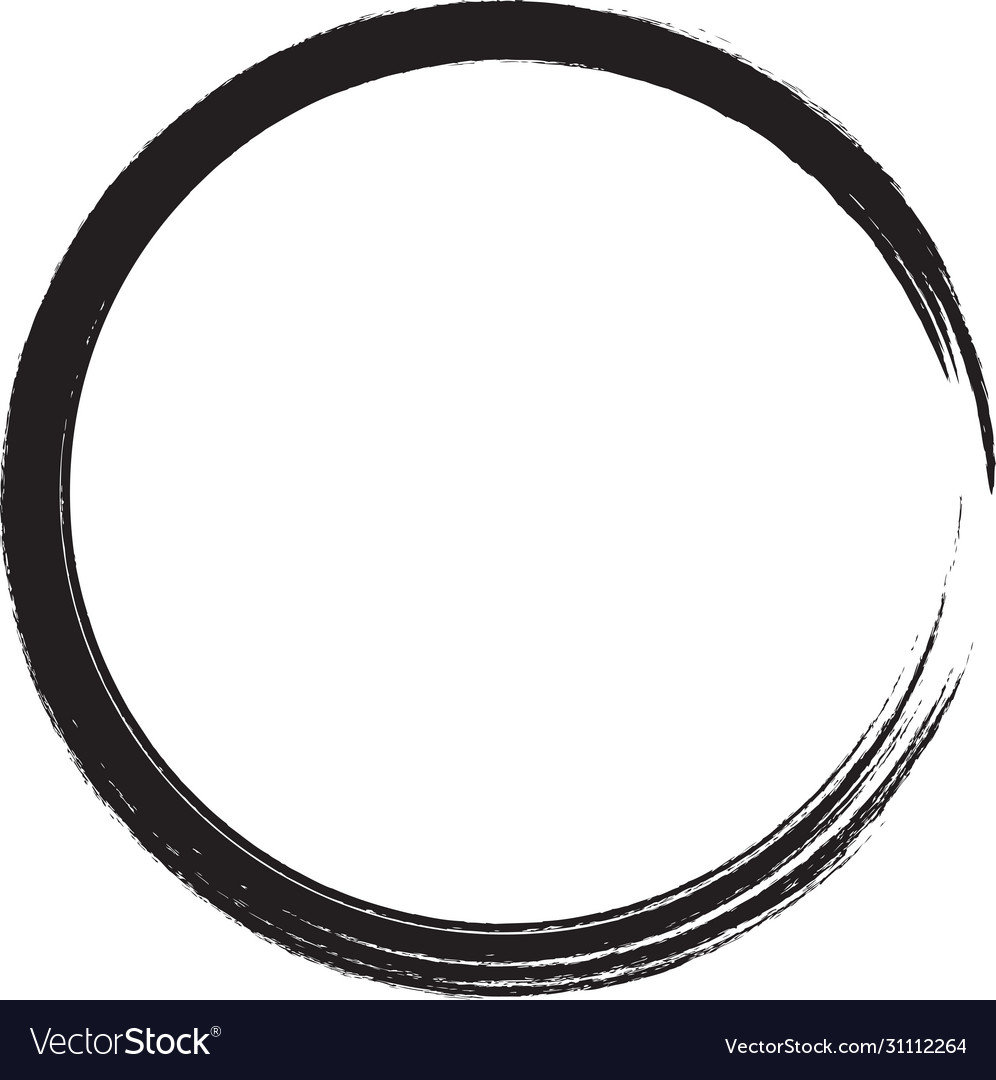 Hand drawn circles lines Royalty Free Vector Image