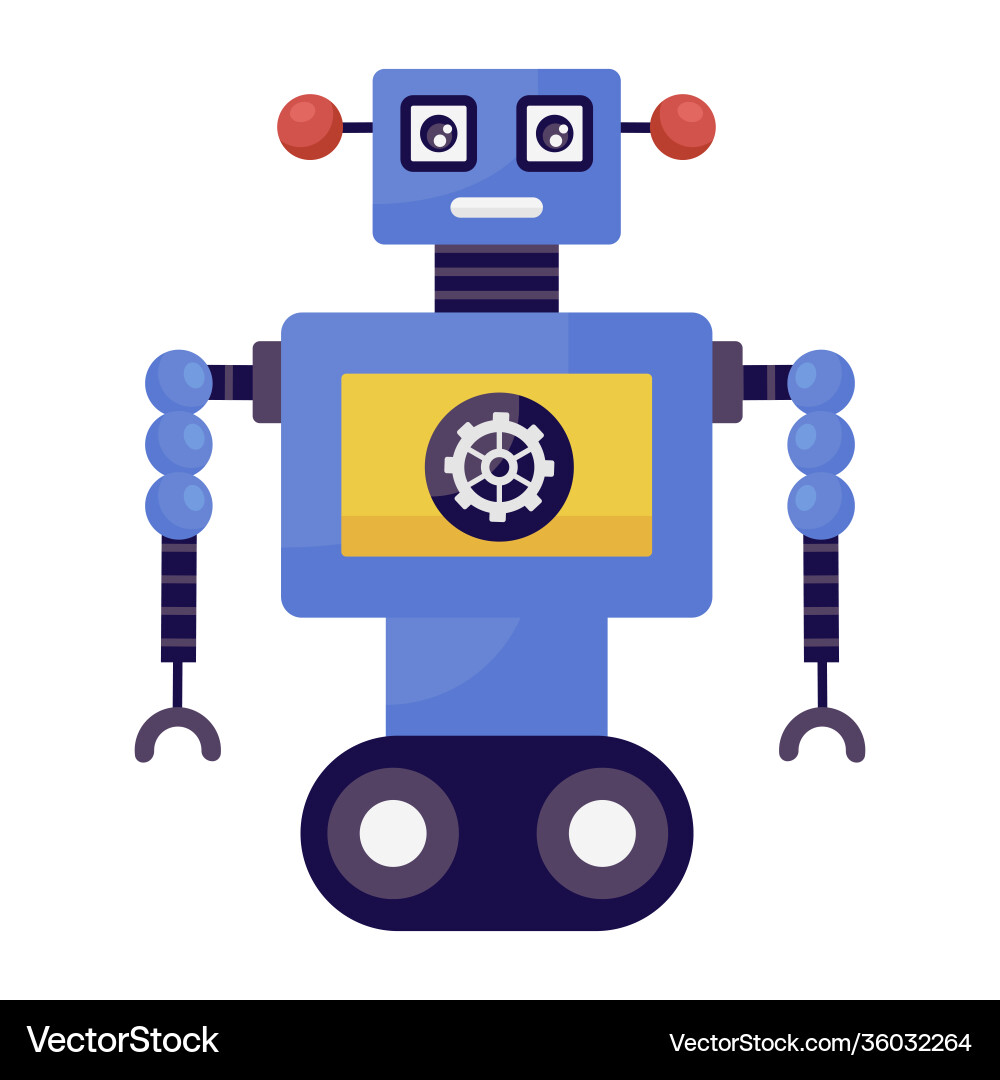 Industry robot Royalty Free Vector Image - VectorStock