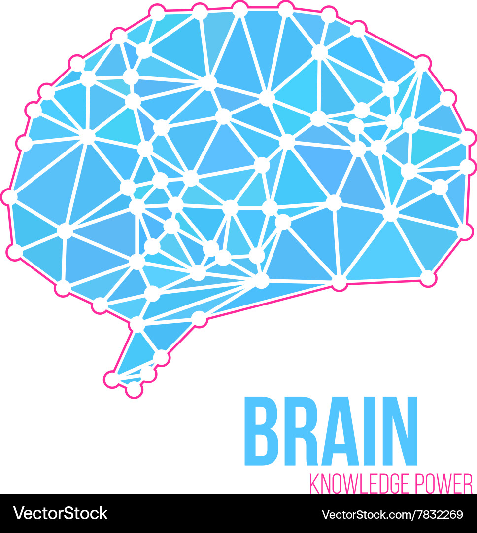 Creative concept of the human brain Royalty Free Vector
