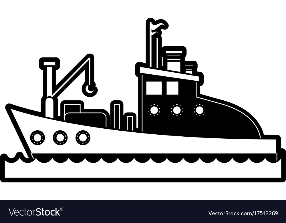 Fishing boat icon image Royalty Free Vector Image