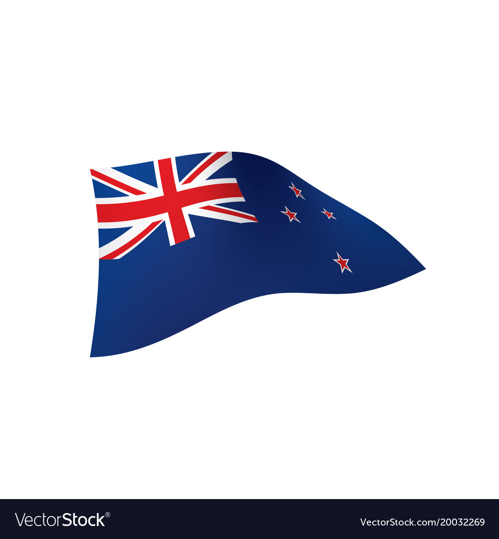 New zealand flag Royalty Free Vector Image - VectorStock