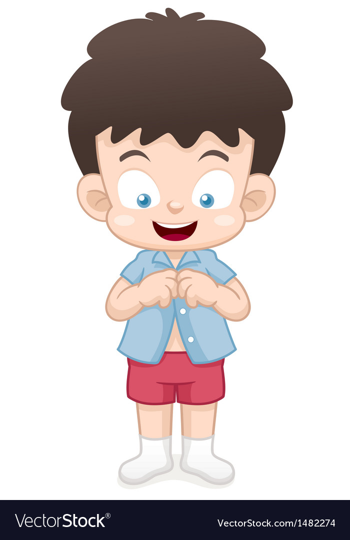 Download Boy dressing Royalty Free Vector Image - VectorStock