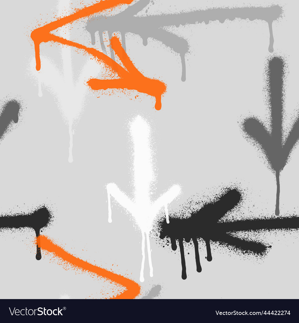 Graffiti spray paint seamless pattern Royalty Free Vector