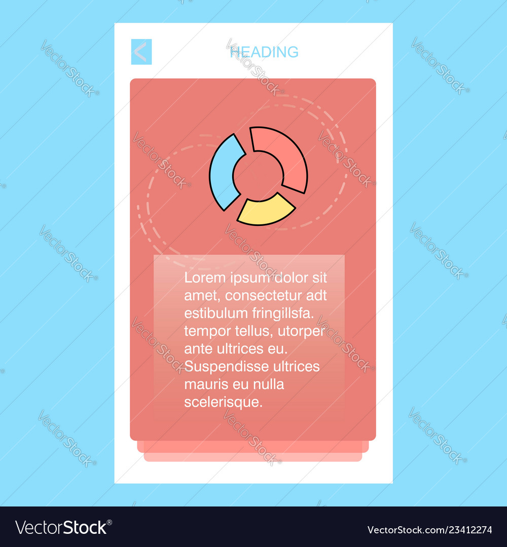 Graph Mobile Vertical Banner Design Design Vector Image