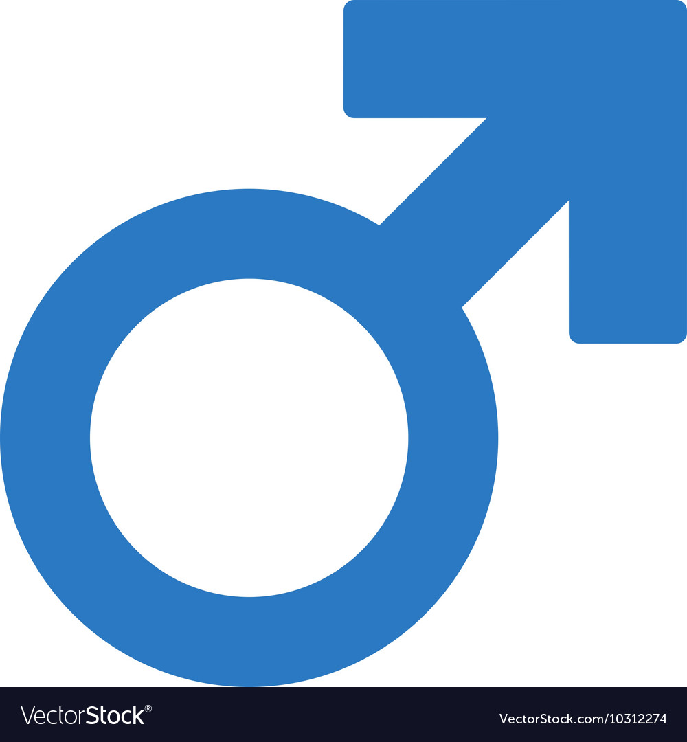 Mars Symbol Flat Icon Royalty Free Vector Image