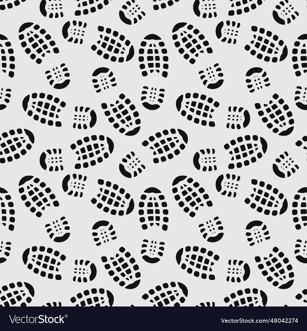 Shoe print seamless pattern Royalty Free Vector Image