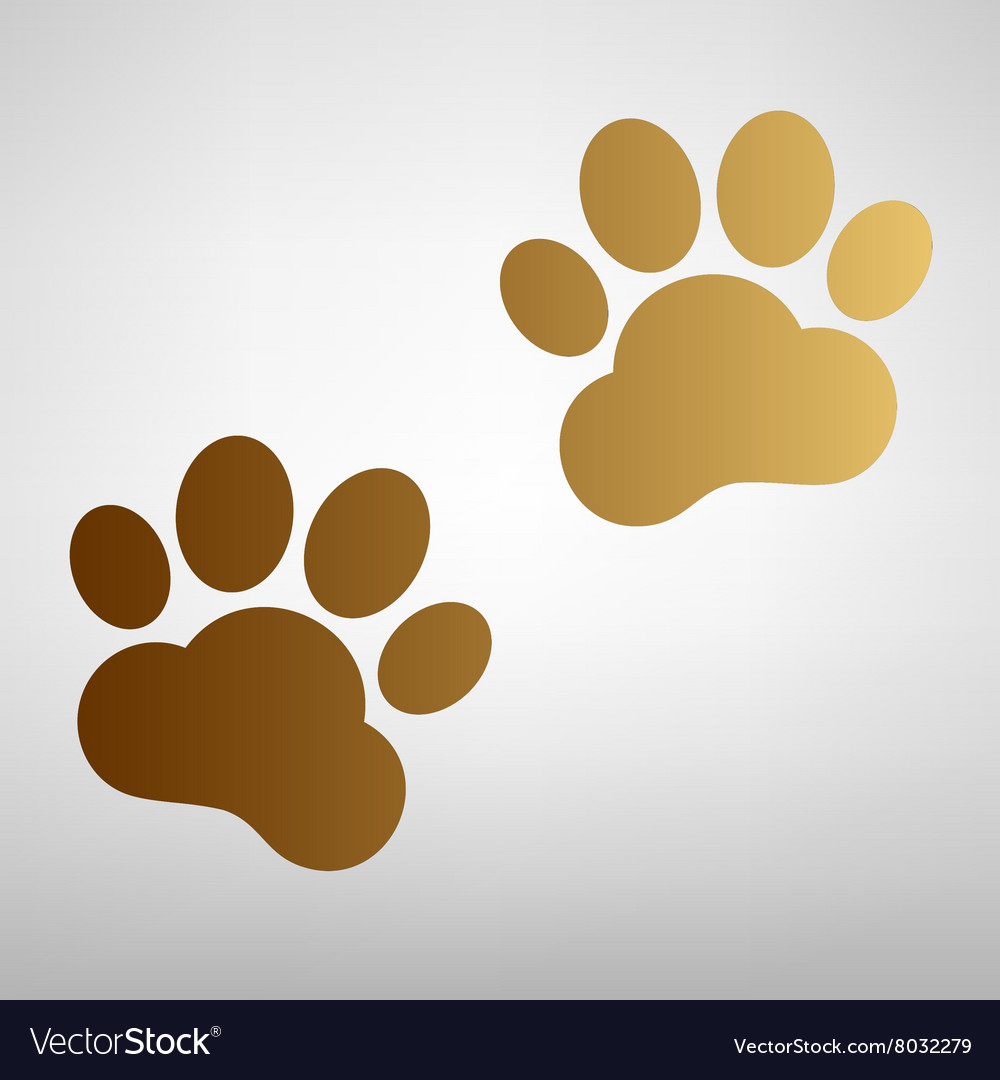 Animal Tracks Sign Royalty Free Vector Image - Vectorstock