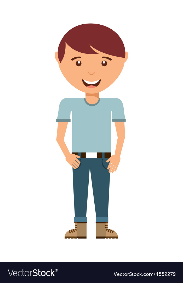 Man standing Royalty Free Vector Image - VectorStock